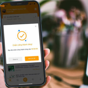 Chấm công vân tay bằng ứng dụng di động HappyTime