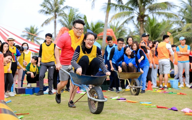 Game team building ngoài trời giúp nâng cao tinh thần đội nhóm