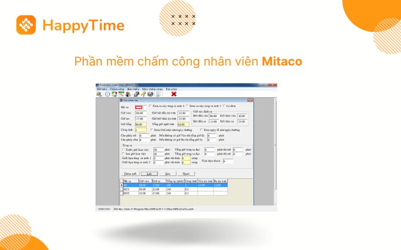 Phần mềm chấm công nhân viên Mitaco không có các tính năng nâng cao cho doanh nghiệp