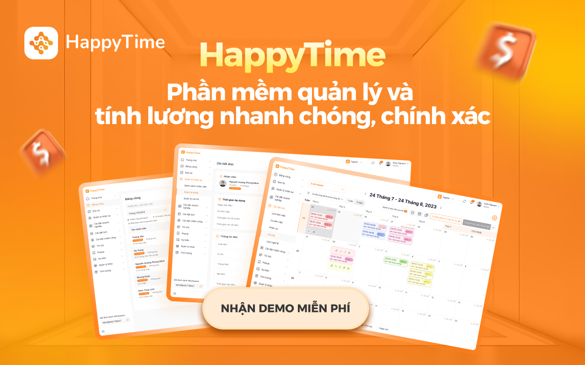 HappyTime là một trong những phần mềm tính lương hiệu quả nhất hiện nay