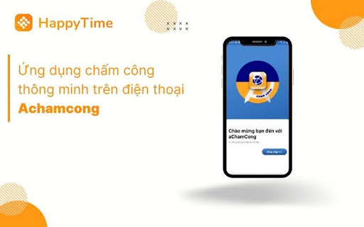 Ứng dụng chấm công thông minh trên điện thoại Achamcong