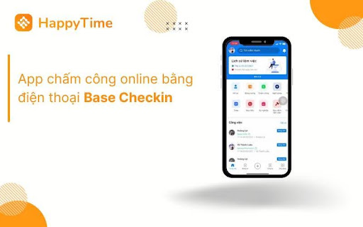 App chấm công online bằng điện thoại Base Checkin
