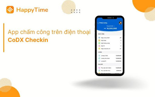 App chấm công trên điện thoại CoDX Checkin