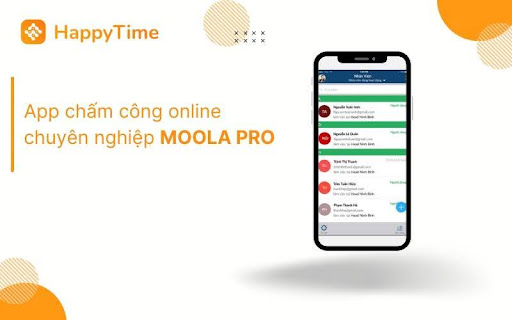 App chấm công online chuyên nghiệp MOOLA PRO