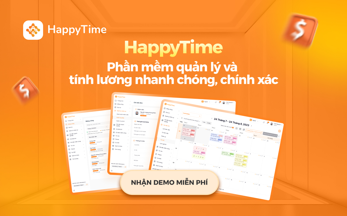 HappyTime là một trong những phần mềm tính lương hiệu quả nhất hiện nay