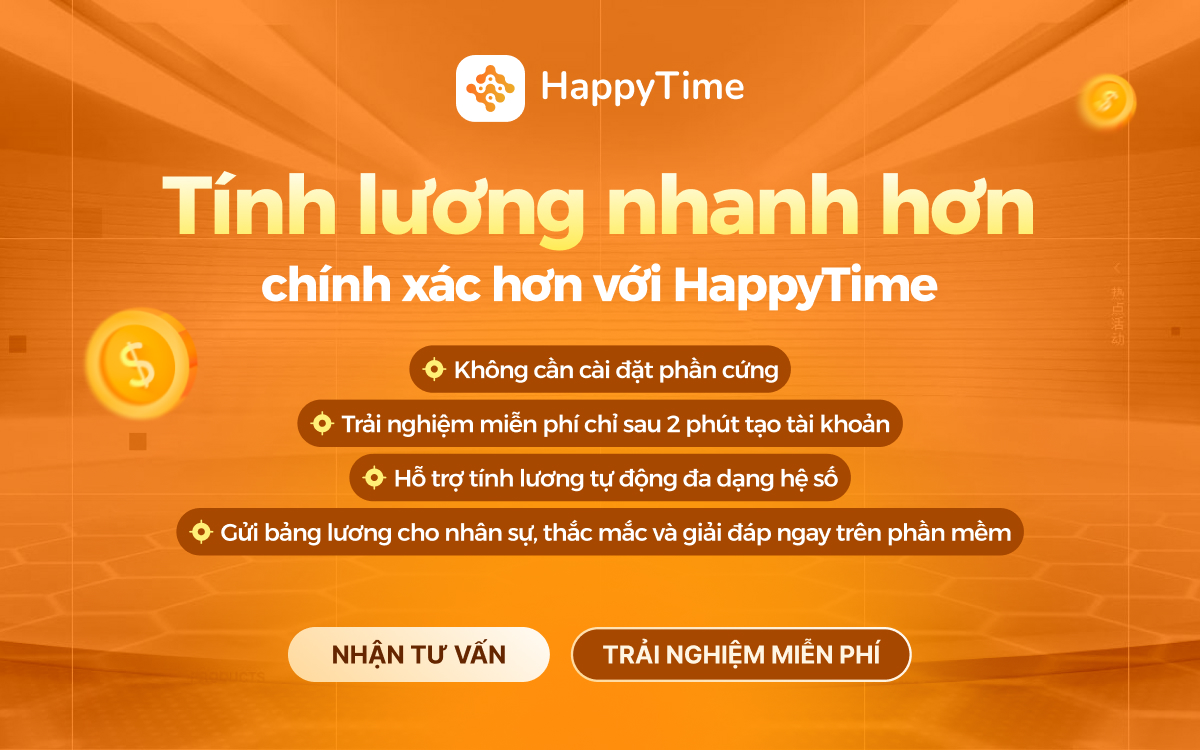 Phần mềm hỗ trợ tính lương nhanh chóng và chính xác HappyTime