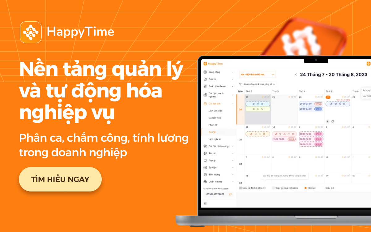 HappyTime là nền tảng tính lương tự động được nhiều doanh nghiệp lựa chọn triển khai